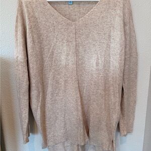 She + Sky Light Tan Knit Top